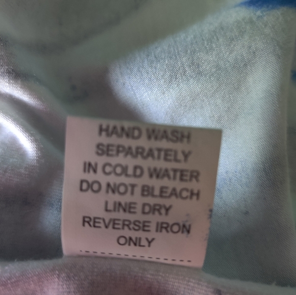 NWT- Blouse / Tunic Blue & White - Carmen Chirino - Sz OZ - Picture 5 of 9